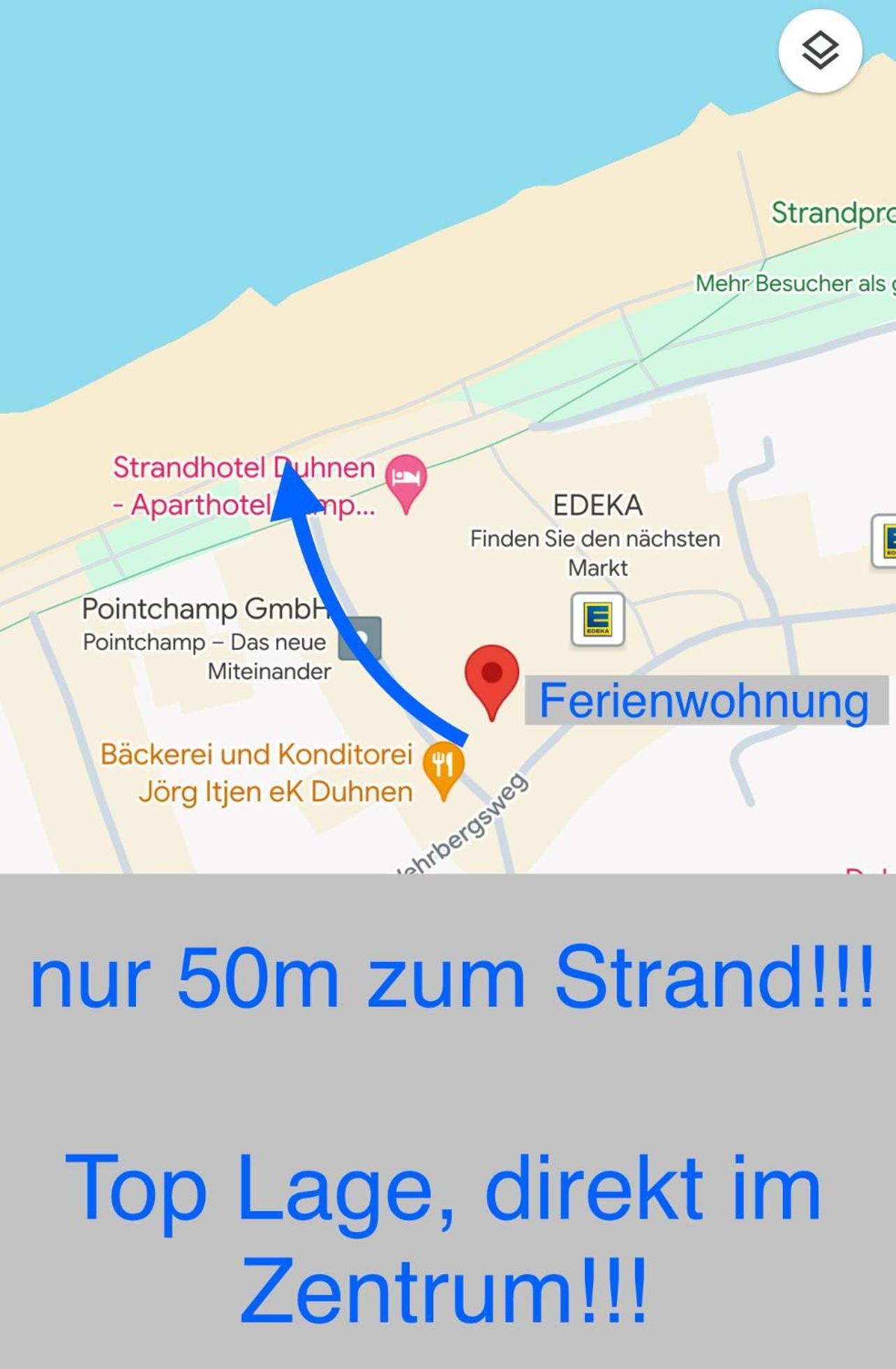 Traumhafte Ferienwohnung "Seekueste" In Cuxhaven - Duhnen In 1A Lage Im Haus Elbe 1 !!! 50M Zum Strand !!! Eksteriør billede